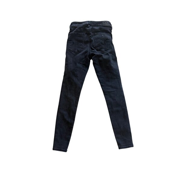 American Eagle Next Level Stretch Black Skinny Jeans Size 2 Short Womens Denim - Picture 2 of 9